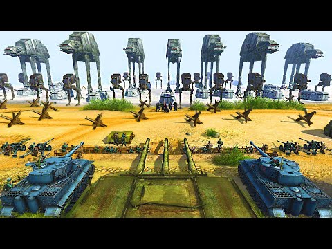 Star Wars STORMTROOPER Beach Invasion VS WW2 STORMTROOPER Defense! - Men of War: Star Wars Mod