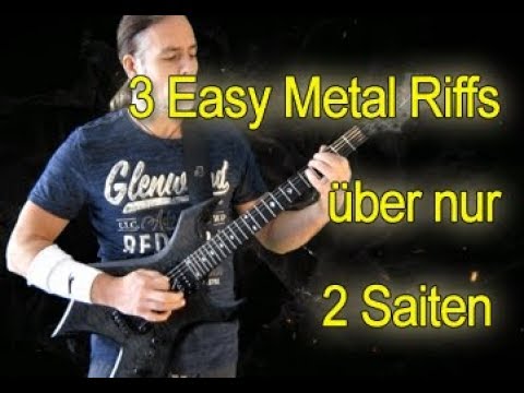 Easy Heavy Metal Riffs über 2 Saiten - Metal lernen für Anfänger