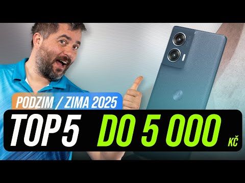 TOP 5 telefonů do 5 000 Kč [podzim/zima 2025]