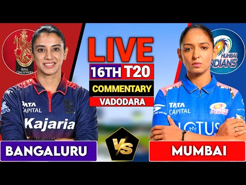 Live: Royal Challengers Bengaluru W vs Mumbai Indians W, 16th T20I WPL 2026, Live Score & Commentary