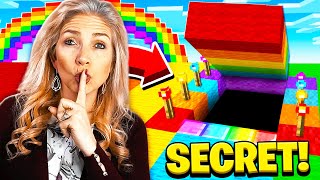 I FOUND MY MOM'S SECRET RAINBOW MINECRAFT HOUSE!