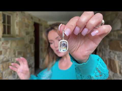 Handmade Organic Oval Abalone Doublet Earrings