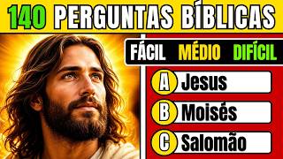 140 Perguntas Bíblicas | Apenas 3% Conseguem Acertar o Nível Difícil! 🔥 Quiz Bíblico