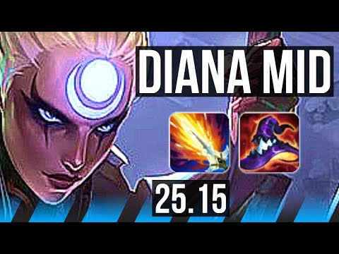 DIANA vs YASUO (MID) | TR Grandmaster | 25.15