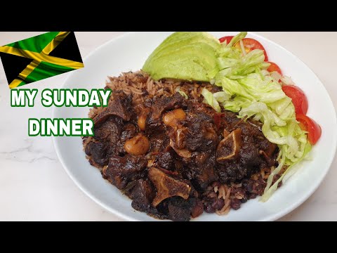 MY JAMAICAN SUNDAY DINNER | OXTAIL, RICE AND PEAS @ShellzHomestyleKitchen