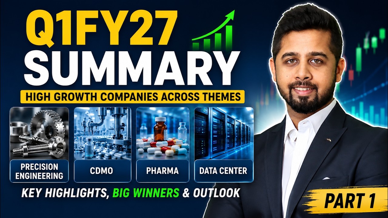 Q1 FY27 Results: High-Growth Stocks Across Pharma, CDMO, Data Centers & Precision Engi | Part 1