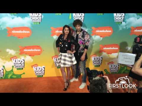 Iris Hesseling and Bart Boonstra arriving at the Kids Choice Awards in Inglewood CA