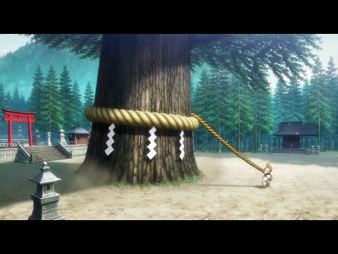 Muscle Girl Trains Her Strength with a Giant Sacred Tree