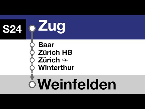 ZVV (SBB) Ansagen » S24 Zug — Weinfelden (2021) | SLBahnen
