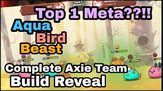 Season 1 Top 1 Bird Aqua Beast META Axie Origin #axieinfinity #axieorigin #axiemeta #axiegameplay