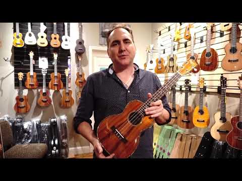Ohana TK-350G Limited Edition Solid Koa Tenor Ukulele Demo by UKE Republic
