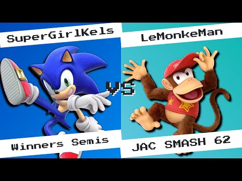 JAC SMASH #62: SuperGirlKels (Sonic) vs LeMonkeMan (Diddy Kong) - Winners Semis