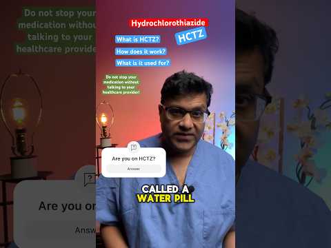 What does HCTZ do for blood pressure? #htn #bloodpressure #doctor