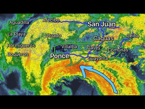 Hurricane Fiona Making Landfall In Ponce Puerto Rico