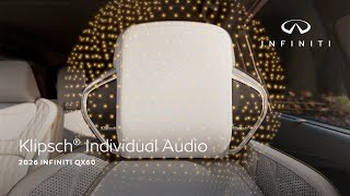 Infiniti 2026 INFINITI QX60 Sound System: Headrest