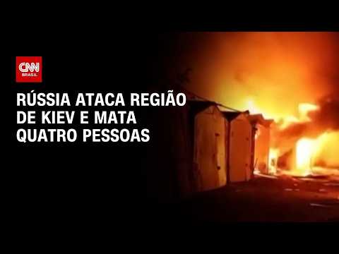Ataque russo deixa quatro mortos e provoca incêndios em Kiev | AGORA CNN