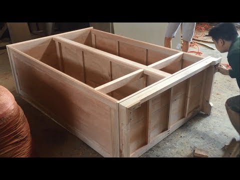 How To Build Wardrobe Extremely Fast and Simple - Woodworking Skills Very Smart of Carpenter