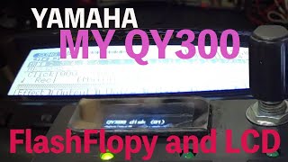 Video thumbnail for YAMAHA QY300 (EZAS /LCD Display and Flash Floppy by EZAS music Tools