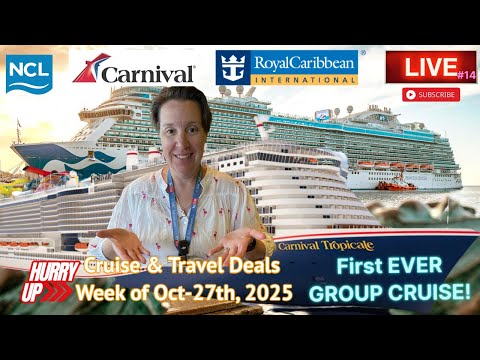 Thumbnail for Weekly Cruise Specials #14 Oct-27th!! | Princess-Celebrity | Carnival Festivale GROUP CRUISE!