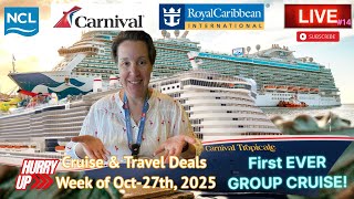 Weekly Cruise Specials #14 Oct-27th!! | Princess-Celebrity | Carnival Festivale GROUP CRUISE!