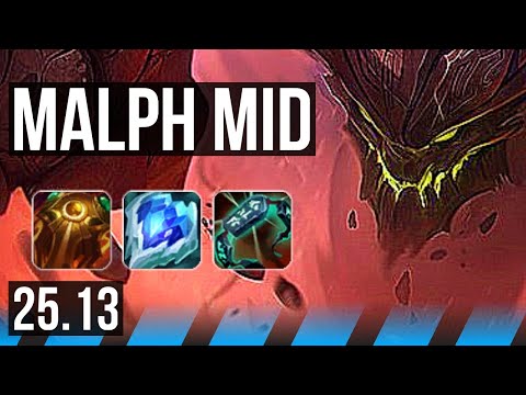 MALPHITE vs AKSHAN (MID) | EUW Master | 25.13
