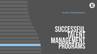 Successful Talent Management Programs