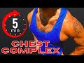 💪 #Shorts 5-MINUTE BODYWEIGHT CHEST WORKOUT | BJ Gaddour Pecs Muscle Exercises Home Gym Fitness