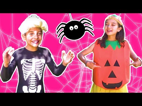 TRICK OR TREAT FOR HALLOWEEN 🎃 Candy, Pumpkins, Skeletons & Pranks - Princesses In Real Life Video