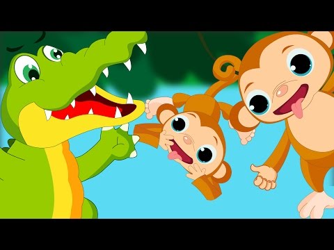 Five Little Monkeys Swinging In A Tree | Five Little Monkeys Swinging In A Tree Song | Nursery Rhyme