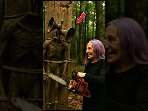 When Granny Meets Siren Head 😂 #funny #ai #halloween #veo3 #feedshorts #fypシ