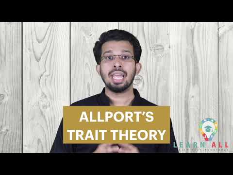 ALLPORT'S  TRAIT THEORY OF PERSONALITY | PSYCHOLOGY