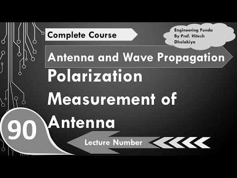Polarization Measurement Antenna Measurement in Antennas and Wave Propagation by Engineering Funda