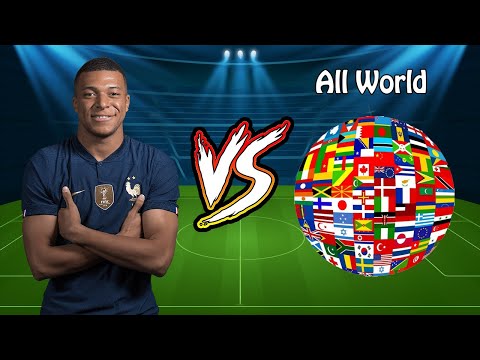 Mbappe VS All World football (Vini-Neymar-Messi-Haaland-Salah-Ronaldo-Mbappe-Maradona-Pele)