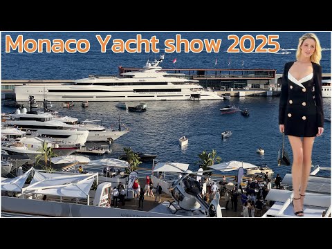 Monaco Yacht Show 2025 🇲🇨 Mega Yachts & Supercars | Billionaire Lifestyle