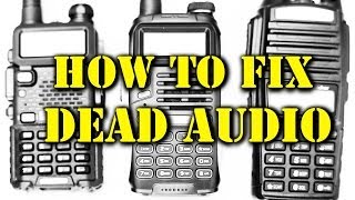 How to fix no transmit modulation Baofeng UV-5R and similar