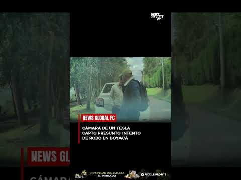 🔴 Cámara de un Tesla captó presunto intento de robo en Boyacá