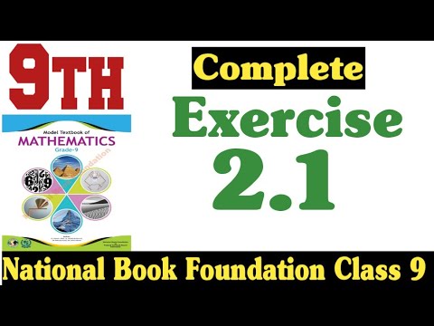 Class 9 Maths Chapter 2 Exercise 2.1 New Book| National Book Foundation Class 9 Maths |Fazal Academy