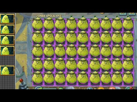 Plants vs Zombies 2 Hack - Squash vs all Gargantuar