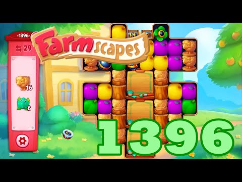 Farmscapes Level 1396 HD Gameplay Walkthrough | 3 - match game | android | ios | pc | GameGo Game