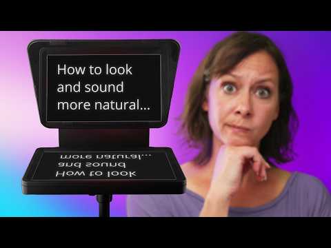 SECRETS to reading a teleprompter - From Awkward to Natural!
