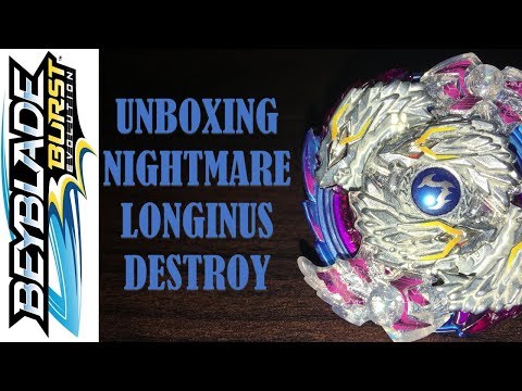 BEYBLADE UNBOXING: TAKARA TOMY'S NIGHTMARE LONGINUS DESTROY BEYBLADE