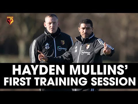 BEHIND THE SCENES | HAYDEN MULLINS' FIRST WATFORD TRAINING SESSION