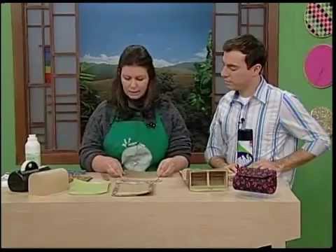 Programa Arte Brasil -06/01/2014 - Catiane Gobbi - Porta Óculos em Cartonagem