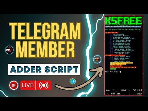 Telegram New Free Member Adder Script For 2025