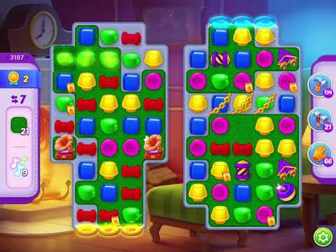 Homescapes Level 3187 With No Boosters - Hard Level