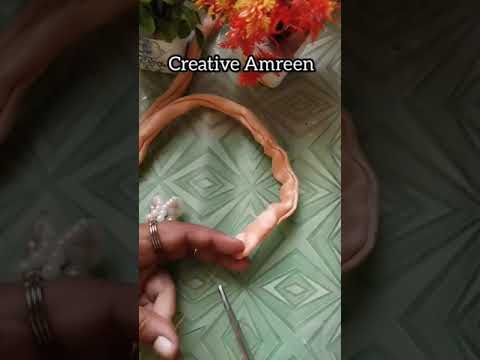 diy unique scrunchy #shorts #youtubeshorts #ytshorts #diy #unstoppable #creativezainaz #viral #craft