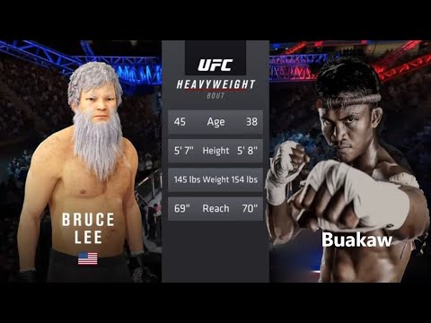 OLD Bruce Lee vs Buakaw Banchamek por pramuk (EA Sports UFC 4)