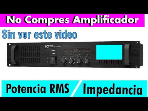 (RMS Power and Impedance) Two Important Things When Buying an Amplifier.