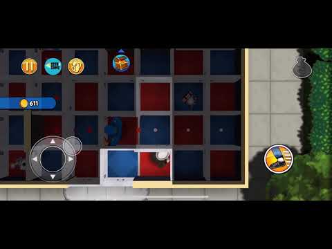 Robbery Bob: CHAPTER 8 - BONUS Level 5 , 100% iOS/Android Walkthrough