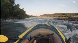 Intex Seahawk 2: Rafting The Needles & White Horse Rapid (Potomac River) at Low Water